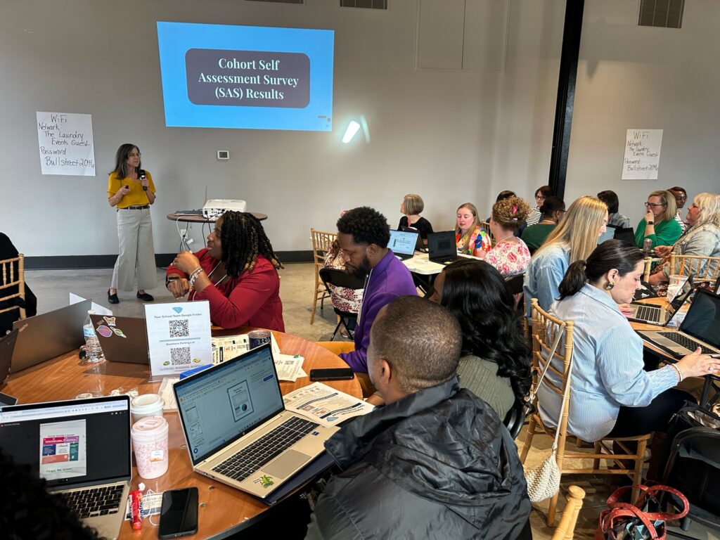photo of people in a learning event