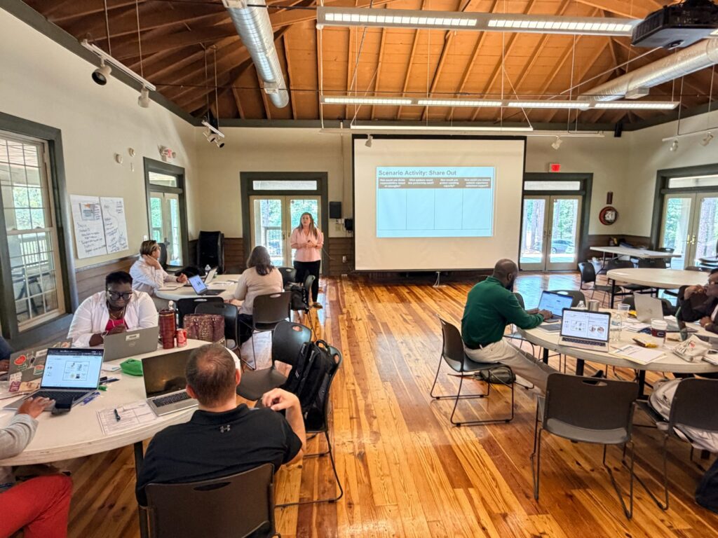photo of people in a learning event